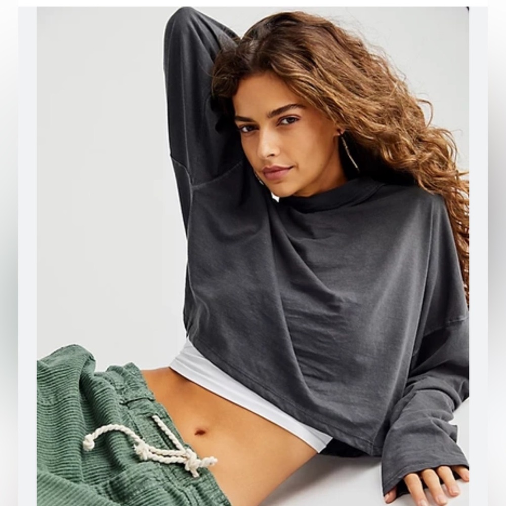 Free People Be Free Cropped Tee